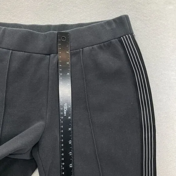 Athleta Commuter Pants Women's Small Pull On Black Stretch‎ Striped Ankle Zip - Picture 9 of 14